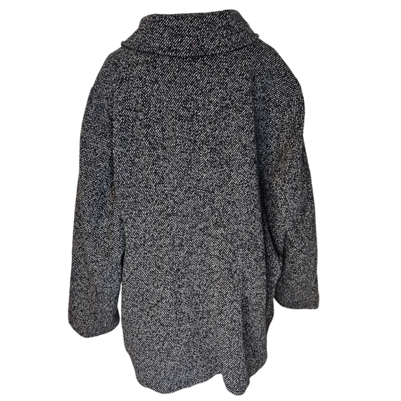 London Fog wool blend Tweed A-line swing coat. Size 3X - Picture 2 of 9